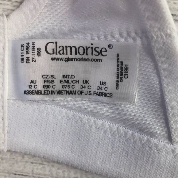 Glamorise The Cami Medium Support Sports Bra Size 34C - Picture 9 of 10